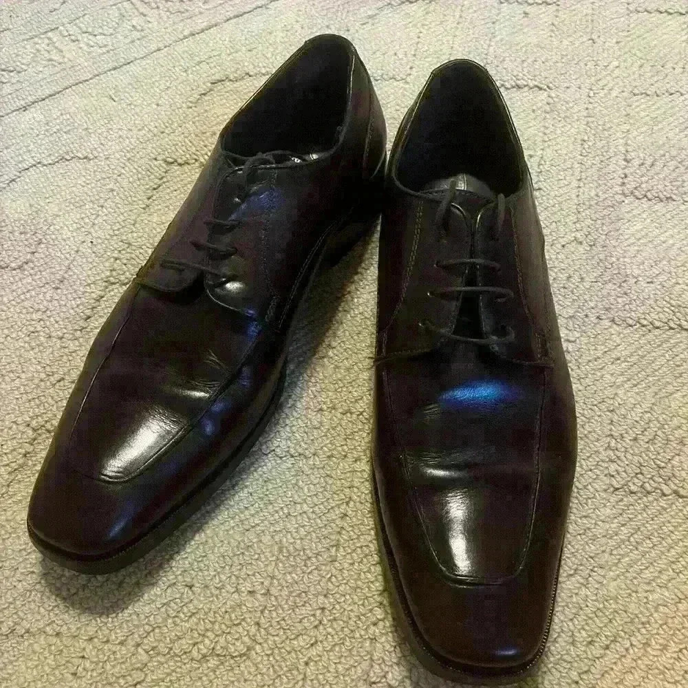 Bruno Magli Italian Brown Leather Oxford Lace Up Derby Sz 10 Formal Professional
